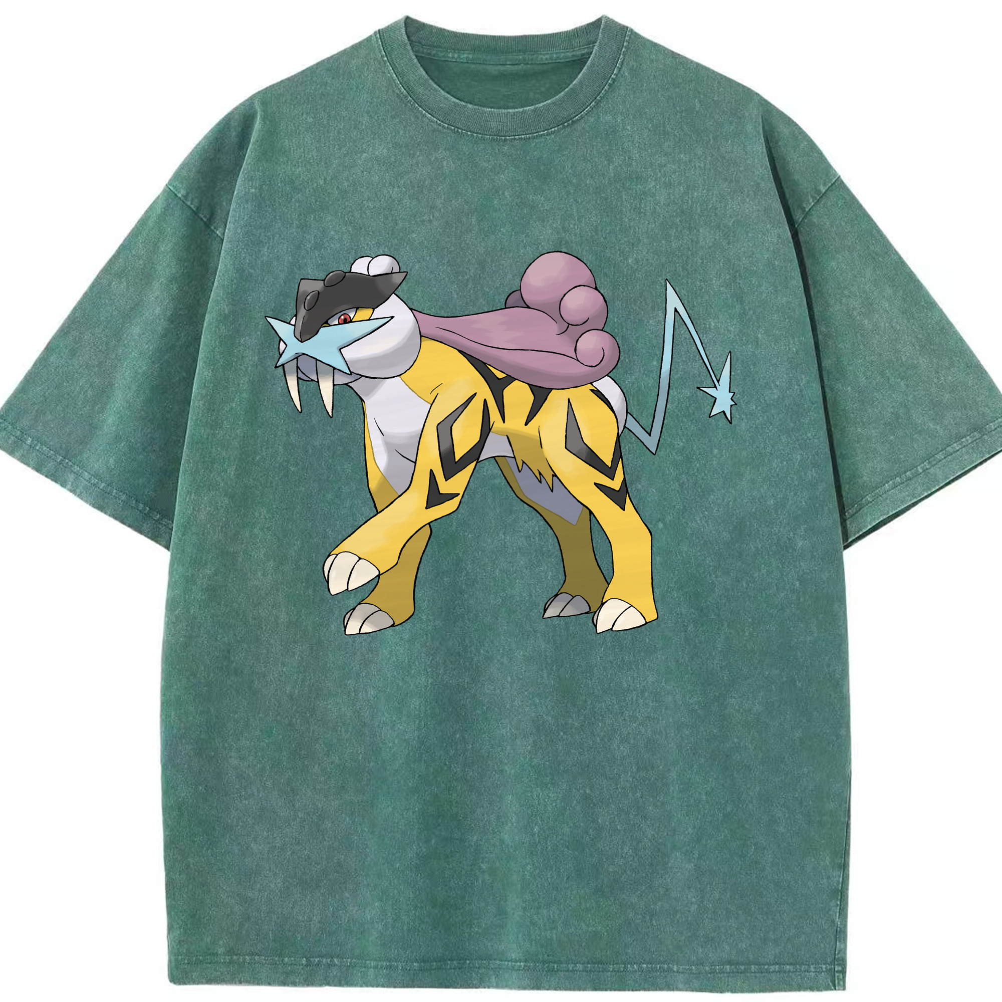 （画像用） ポケットモンスター Pokémon 綿100% ヴィンテージ風 半袖Tシャツ（フロントプリント）